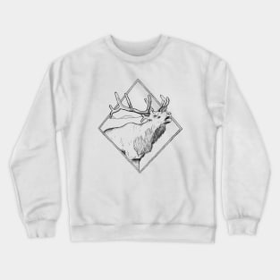 Outdoors Elk Head Crewneck Sweatshirt